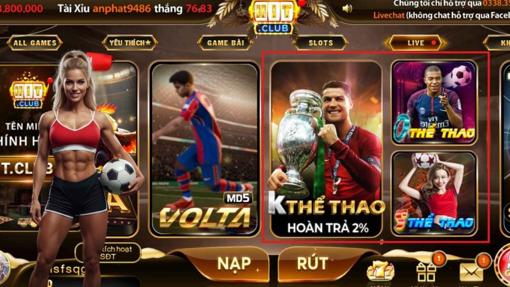 Các thể loại của sảnh cá cược thể thao Hitclub 